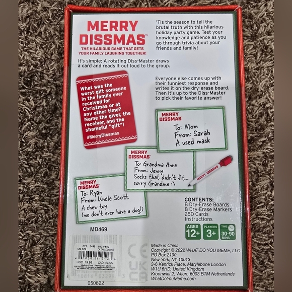 Merry Dissmas - the Holiday Family Party Game from What Do You Meme? New Sealed - Picture 4 of 6
